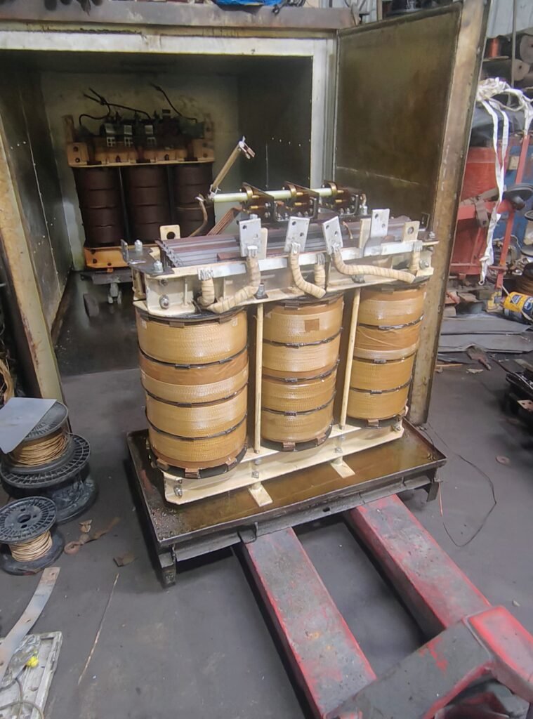 Dry type transformer rewinding and core assembly by HRA Enterprises Kerala
