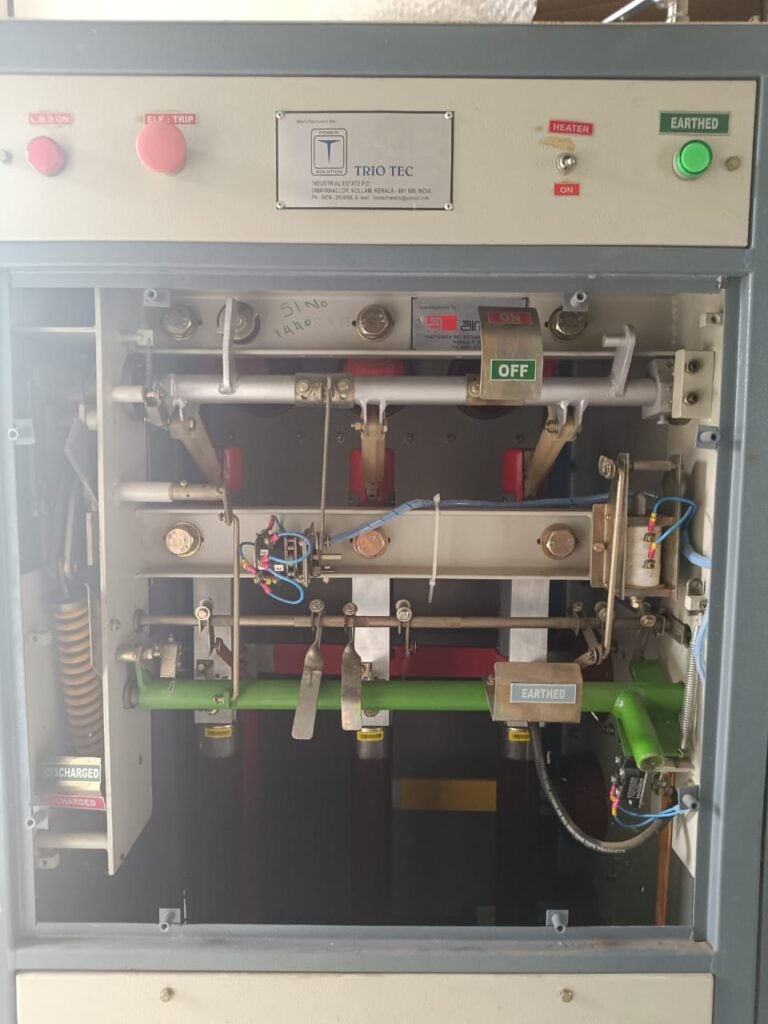 Trio Tec HT LBS panel with Earthed mechanism, ON OFF switch and heater control - HT panel installation in Kerala